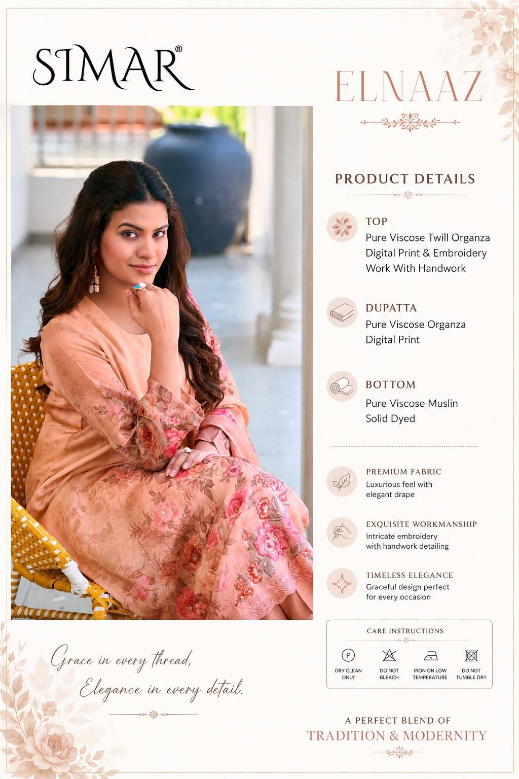 Elnaaz By Glossy 7904 Series Stylish Beautiful Colourful Twill Organza Dresses At Wholesale Price